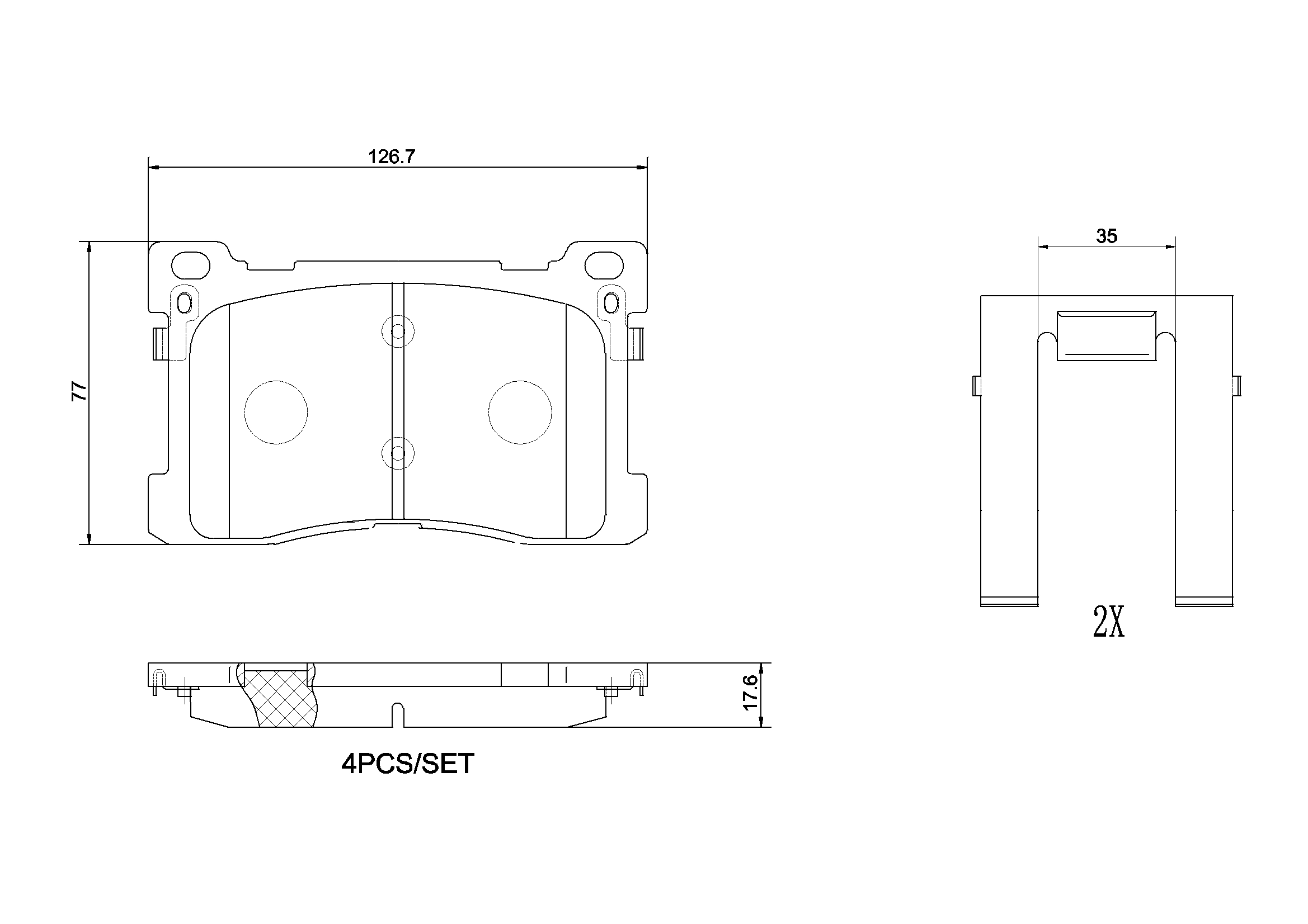 Brake Pad Set, disc brake PRIME LINE P 30 082