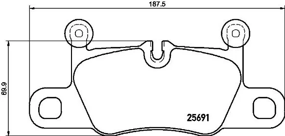 Brake Pad Set, disc brake PRIME LINE P 65 031