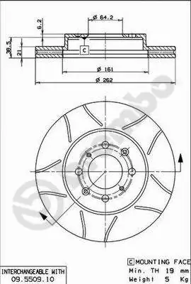 Brake Disc XTRA LINE - Max 09.5509.75