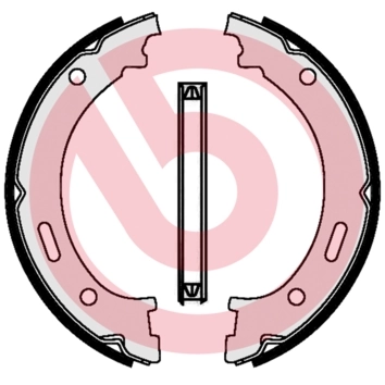 Brake Shoe Set, parking brake ESSENTIAL LINE S 37 506