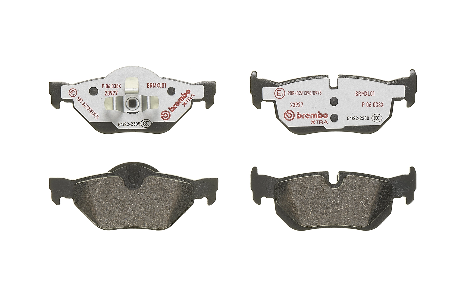 Brake Pad Set, disc brake XTRA LINE P 06 038X