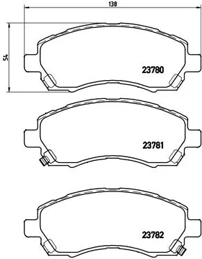 Brake Pad Set, disc brake PRIME LINE P 78 009