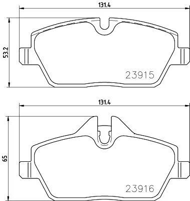Brake Pad Set, disc brake BEYOND LINE - EV P 06 091E