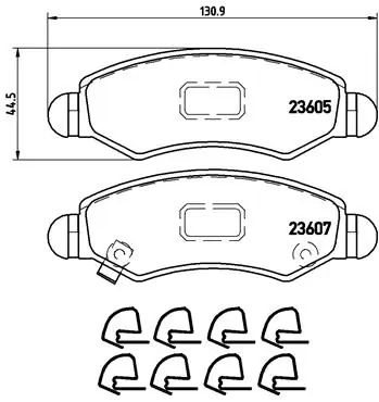 Brake Pad Set, disc brake PRIME LINE P 79 015