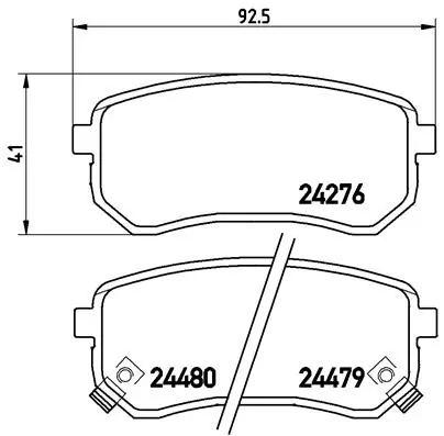 Brake Pad Set, disc brake PRIME LINE P 30 033