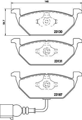 Brake Pad Set, disc brake PRIME LINE P 85 072