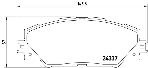 Brake Pad Set, disc brake PRIME LINE P 83 071