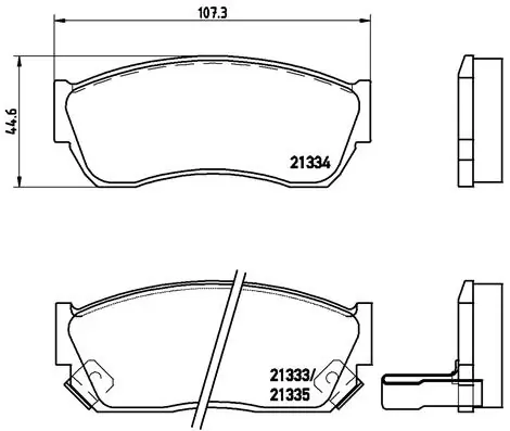 Brake Pad Set, disc brake PRIME LINE P 79 005