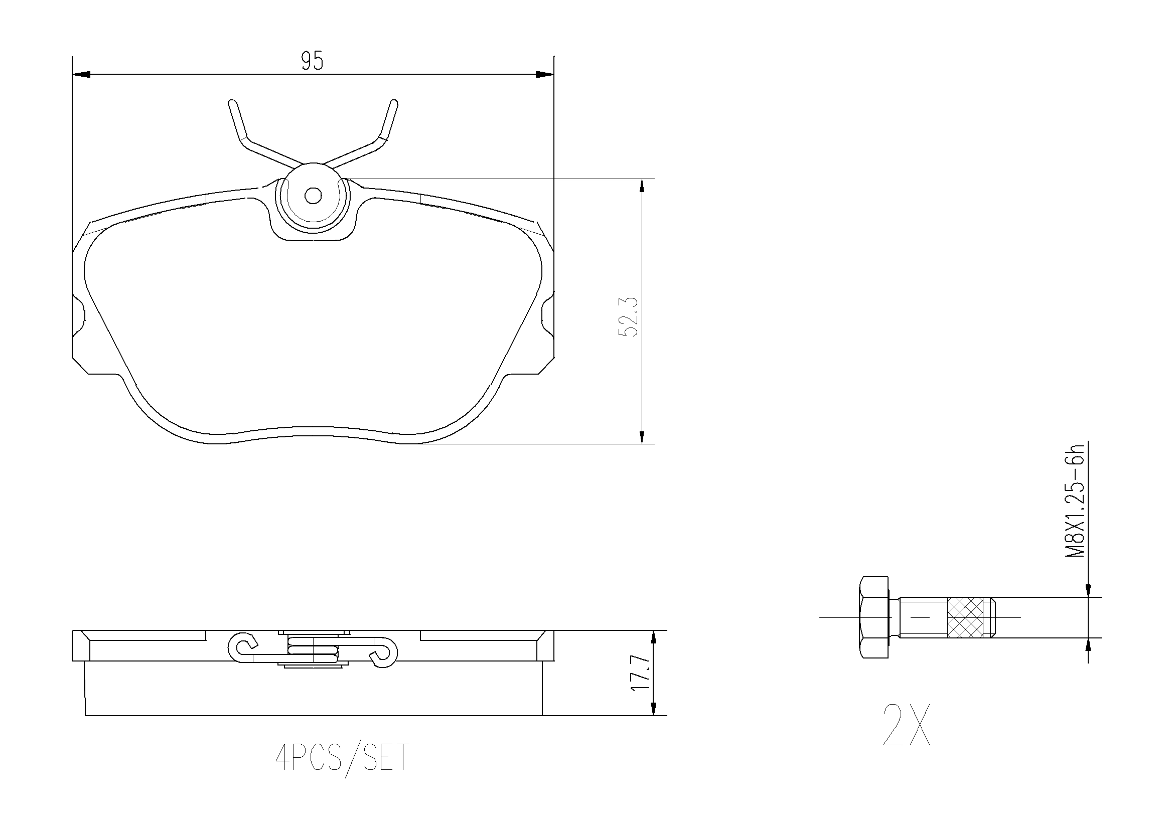 Brake Pad Set, disc brake PRIME LINE P 71 004