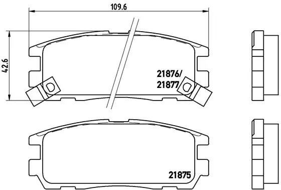 Brake Pad Set, disc brake PRIME LINE P 59 021