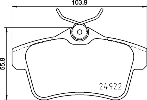 Brake Pad Set, disc brake PRIME LINE P 06 102