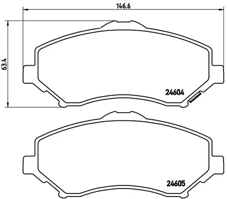 Brake Pad Set, disc brake PRIME LINE P 11 022