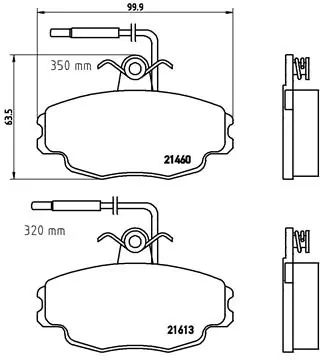 Brake Pad Set, disc brake PRIME LINE P 61 043