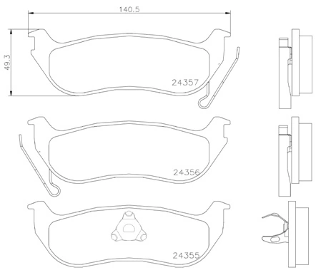 Brake Pad Set, disc brake PRIME LINE P 37 009