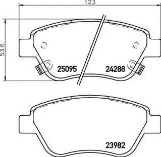 Brake Pad Set, disc brake PRIME LINE P 59 081
