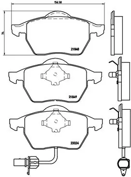 Brake Pad Set, disc brake PRIME LINE P 85 060