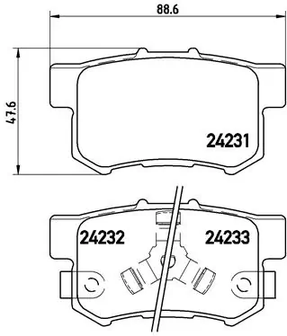 Brake Pad Set, disc brake PRIME LINE P 28 051