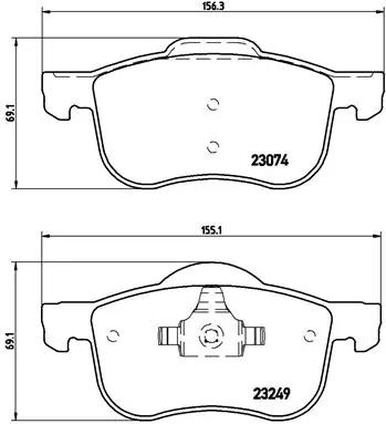 Brake Pad Set, disc brake PRIME LINE P 86 020