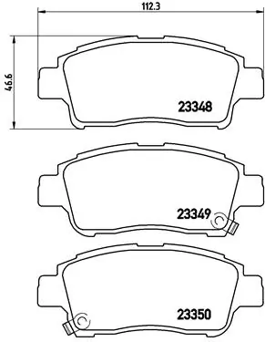 Brake Pad Set, disc brake PRIME LINE P 83 050