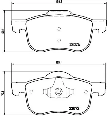 Brake Pad Set, disc brake PRIME LINE P 86 016