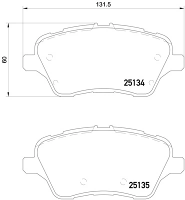 Brake Pad Set, disc brake PRIME LINE P 24 151
