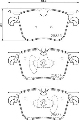Brake Pad Set, disc brake PRIME LINE P 61 127