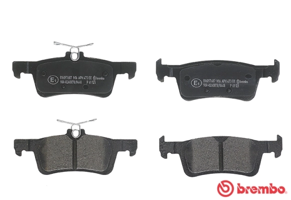Brake Pad Set, disc brake PRIME LINE P 61 121