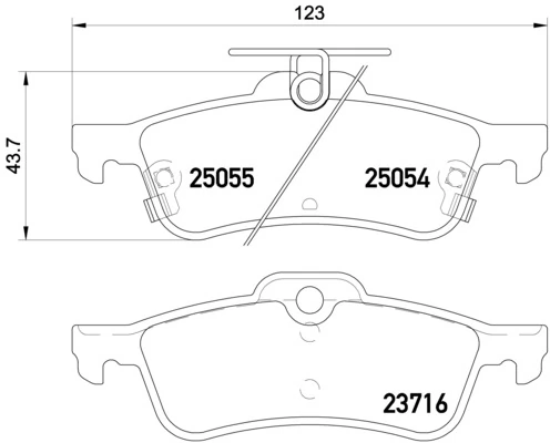 Brake Pad Set, disc brake PRIME LINE P 28 070