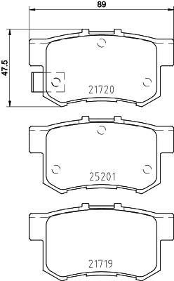 Brake Pad Set, disc brake PRIME LINE P 79 027