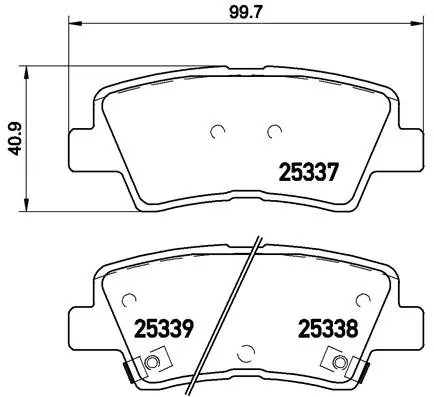 Brake Pad Set, disc brake PRIME LINE P 30 067