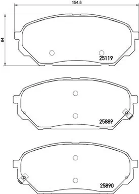 Brake Pad Set, disc brake PRIME LINE P 30 071