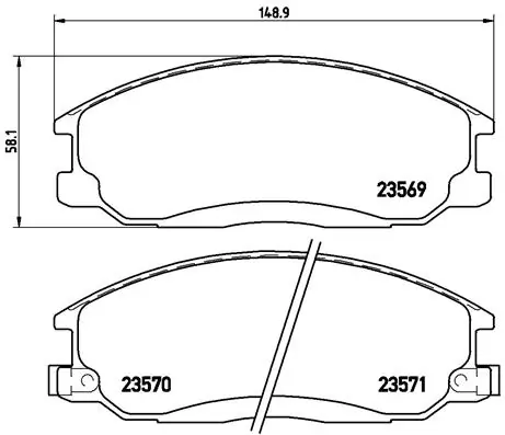 Brake Pad Set, disc brake PRIME LINE P 30 013