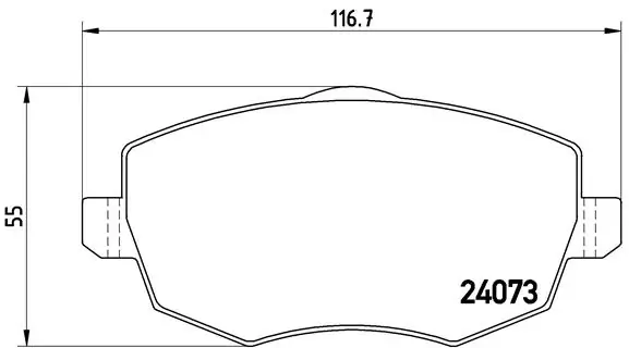 Brake Pad Set, disc brake PRIME LINE P 23 094