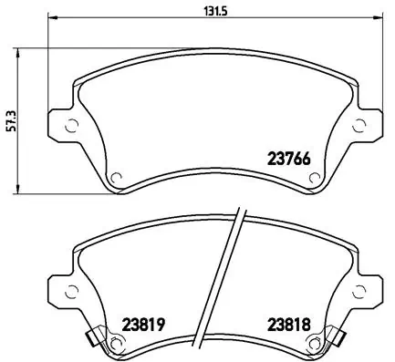 Brake Pad Set, disc brake PRIME LINE P 83 064