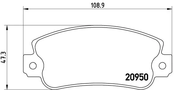 Brake Pad Set, disc brake PRIME LINE P 23 021