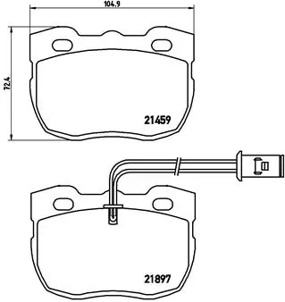 Brake Pad Set, disc brake PRIME LINE P 44 004