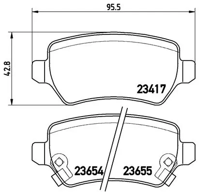 Brake Pad Set, disc brake PRIME LINE P 59 038