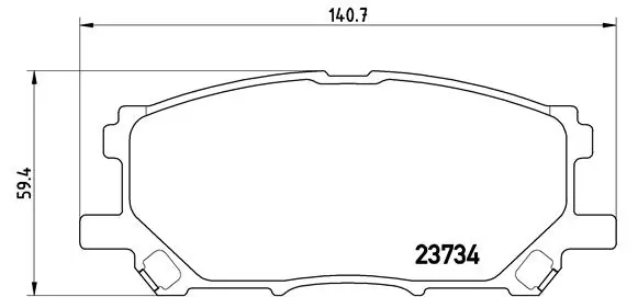 Brake Pad Set, disc brake PRIME LINE P 83 067