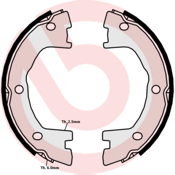 Brake Shoe Set, parking brake ESSENTIAL LINE S A6 508