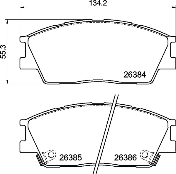 Brake Pad Set, disc brake PRIME LINE P 30 126