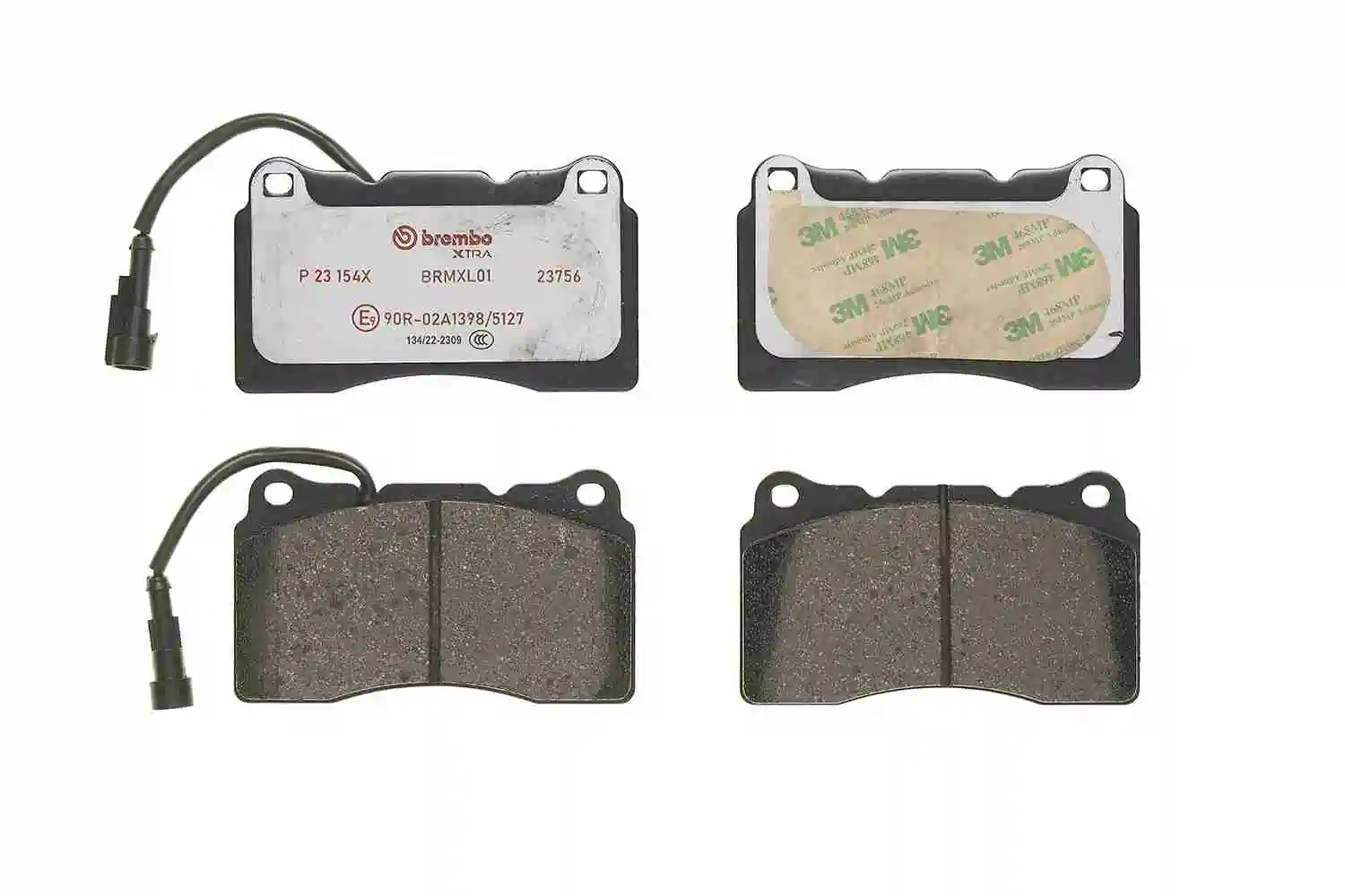 Brake Pad Set, disc brake XTRA LINE P 23 154X