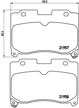 Brake Pad Set, disc brake PRIME LINE P 83 090