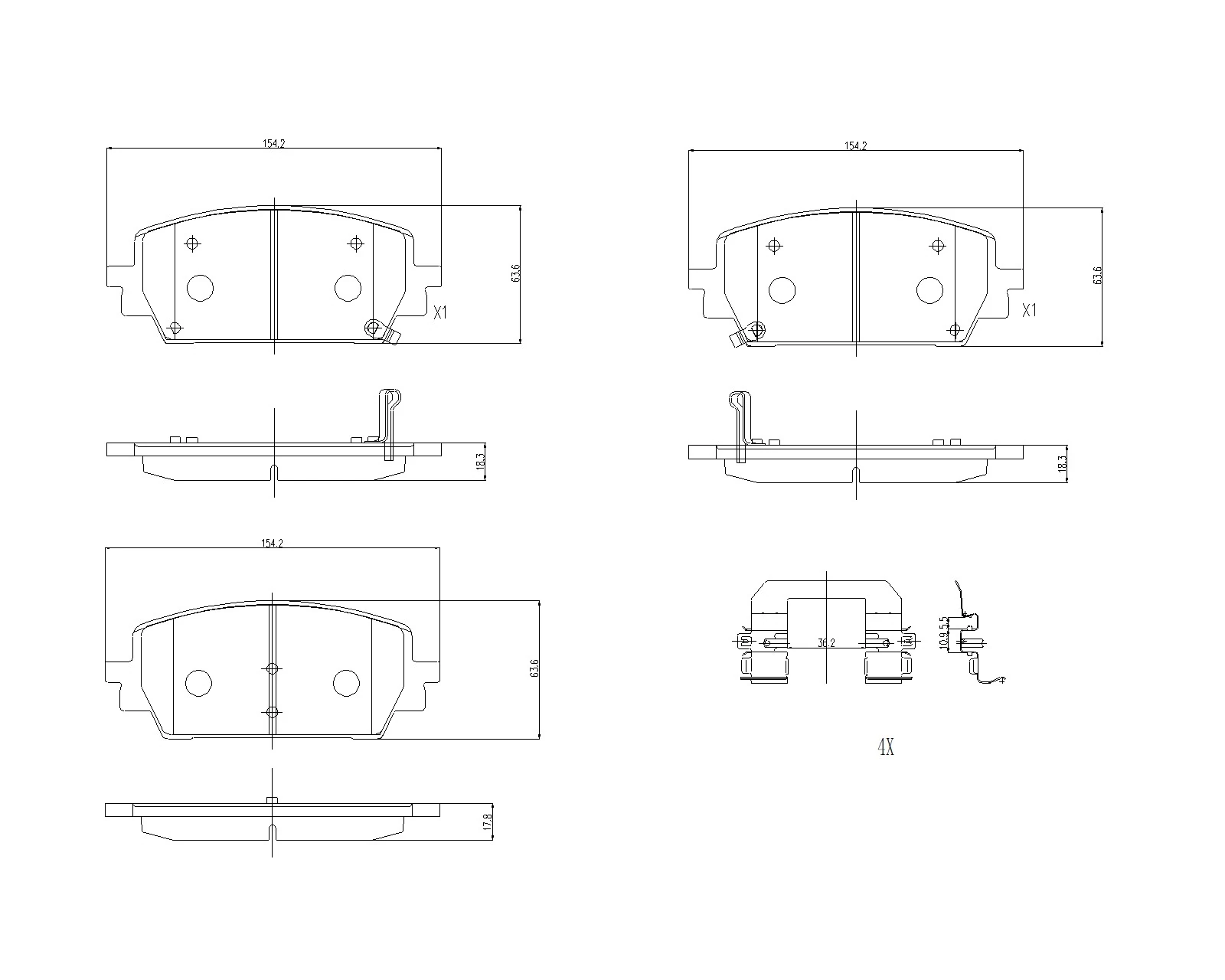 Brake Pad Set, disc brake PRIME LINE P 30 151
