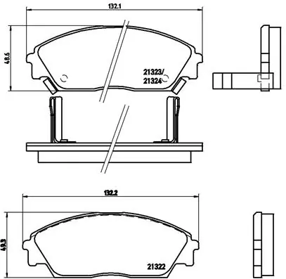 Brake Pad Set, disc brake PRIME LINE P 28 016