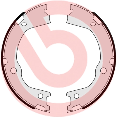 Brake Shoe Set, parking brake ESSENTIAL LINE S 30 526
