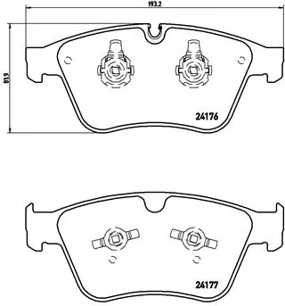 Brake Pad Set, disc brake PRIME LINE P 50 105