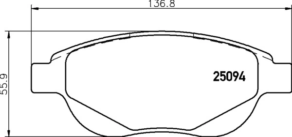 Brake Pad Set, disc brake PRIME LINE P 61 137