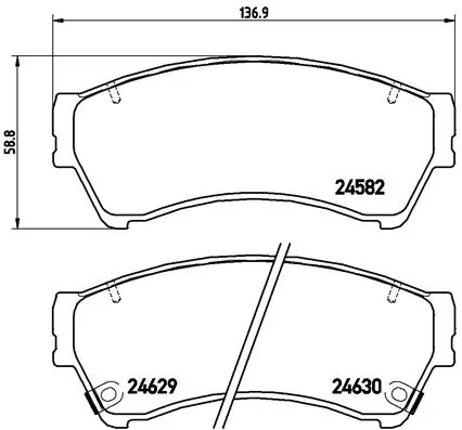 Brake Pad Set, disc brake PRIME LINE P 49 039