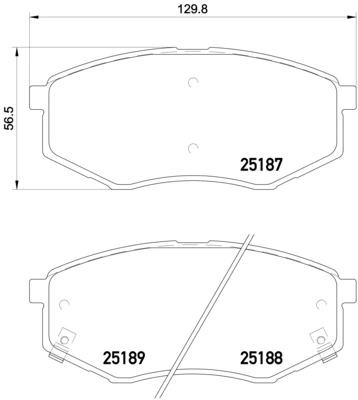 Brake Pad Set, disc brake PRIME LINE P 30 055