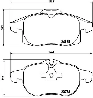 Brake Pad Set, disc brake PRIME LINE P 10 011